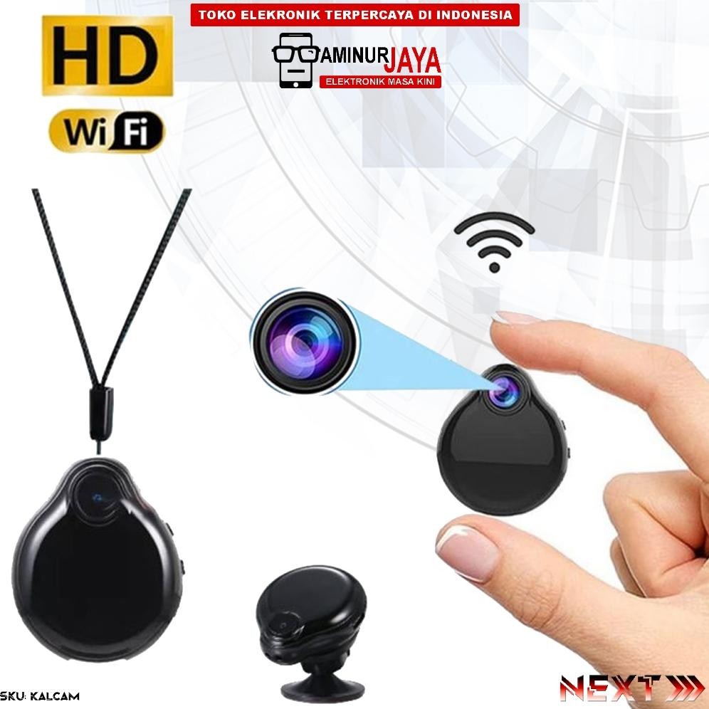 Kamera Mini Wifi Camcorder Spy  Ip Camera Gantungan Kunci Kalung Liontin Resolusi Pull Hd 1080P Nigh