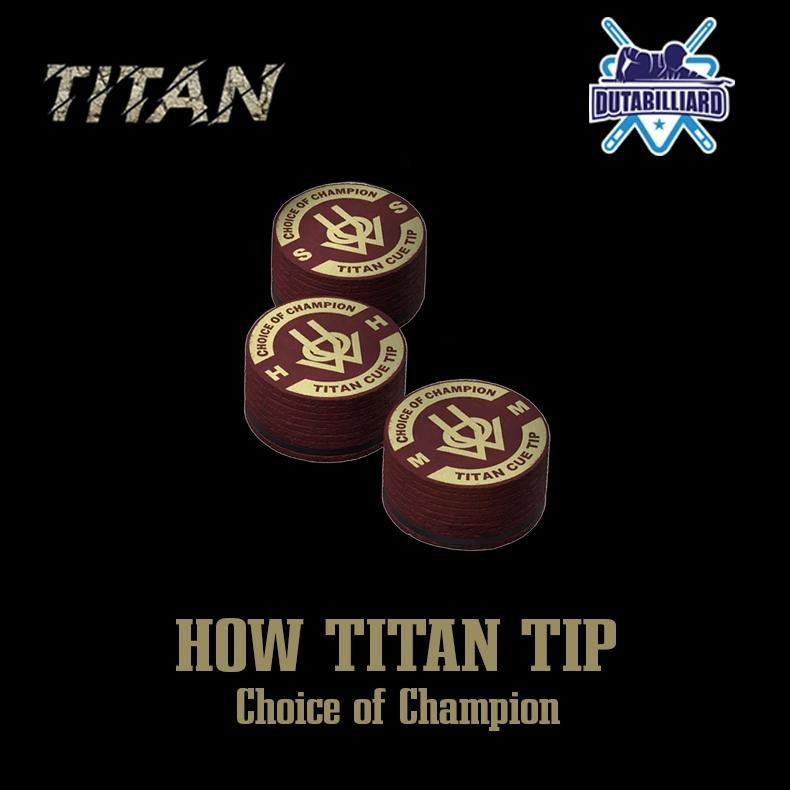 Oy58 Rg-4 How Titan Master Cue Tip Gen 5 Billiard Biliar Soft Medium Hard Tip Billiard Original Orig