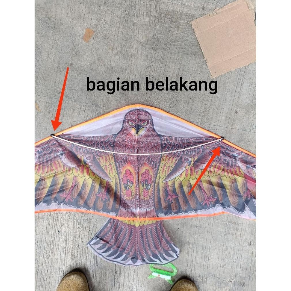 Ga24 Tw39 Layangan Layang Elang Kain Parasut Burung Berkualitas