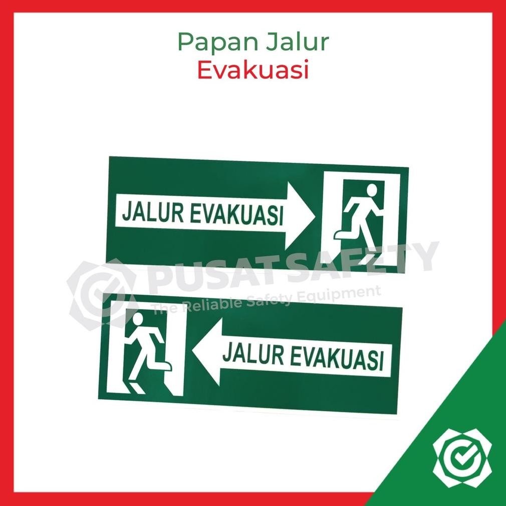 

Safety Sign K3 Plat Jalur Arah Rambu Evakuasi