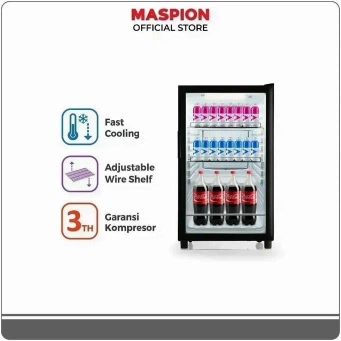 Maspion lemari pendingin showcase USG-126