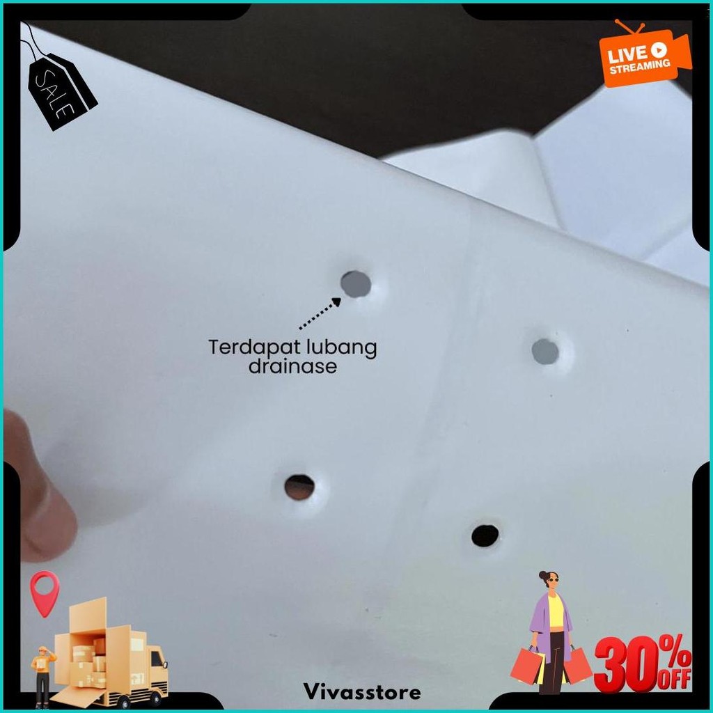 Polybag Putih 40 X 40 Isi 50 Lembar - Polybag Putih / Putih-Hitam Terlaris