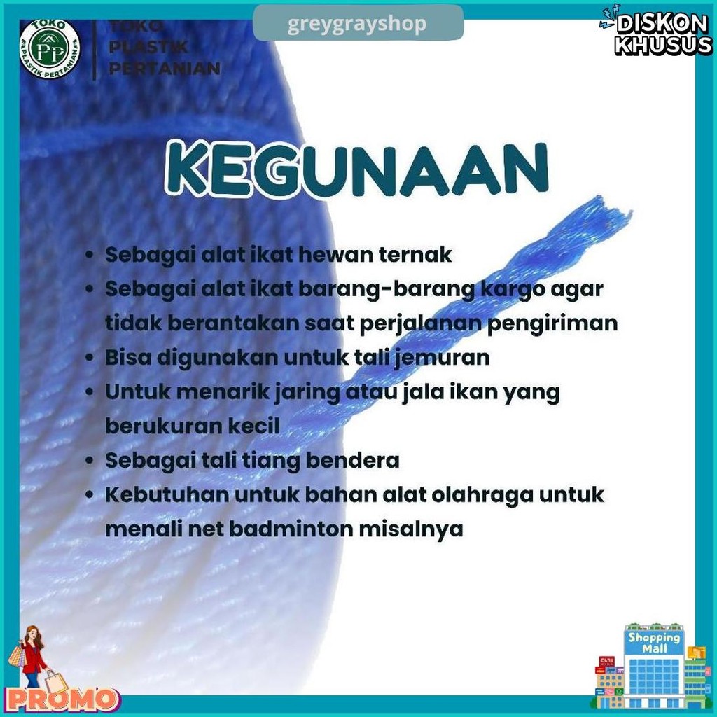 

Tali Tampar Ukuran 2Mm Panjang 220 Meter Termurah Banget