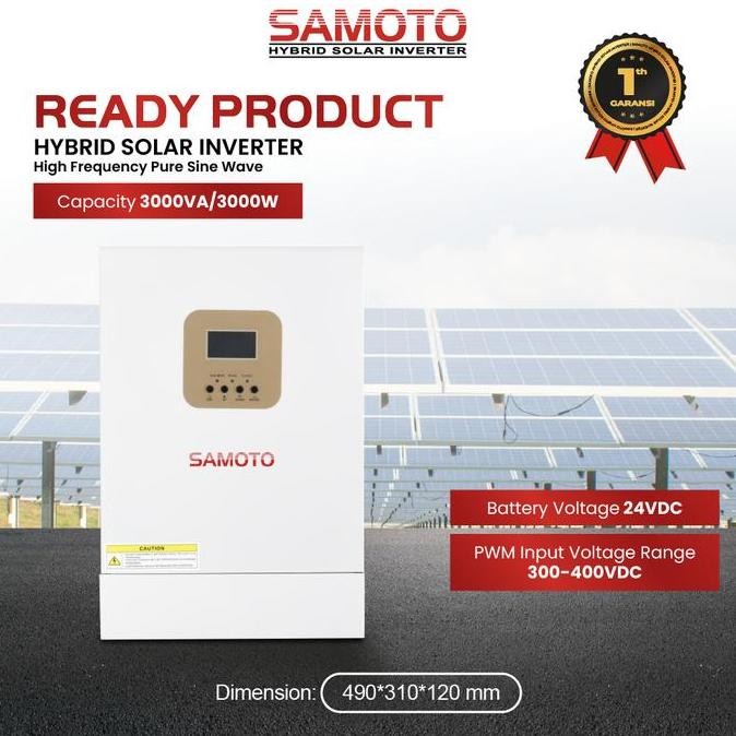 TERMURAH - Samoto INVERTER Hybrid IHS3000/3000Watt - Hybrid Inverter Solar Panel Surya