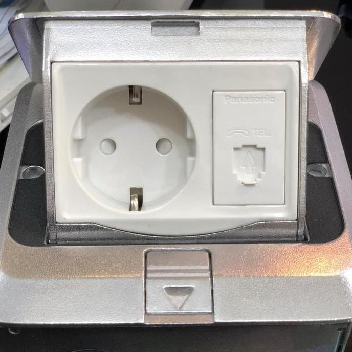 Stop Kontak Lantai Panasonic DU5913JT-1 (STOP 2F CP+Telp)