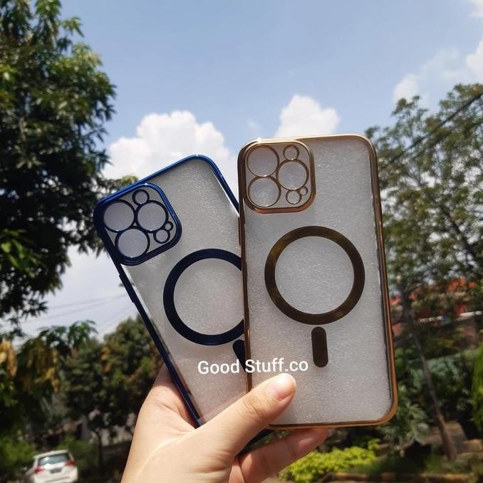 

TERBARU - plating gold case magsafe casing iphone 11 12 13 pro max magnetic