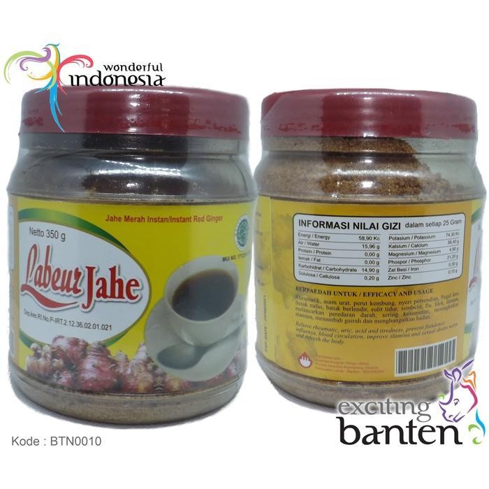 

AP Labeur Jahe merah instan, Minuman Kesehatan khas Banten 350g