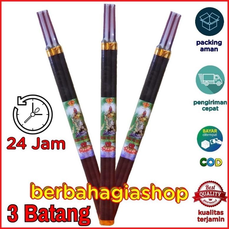 Hio Dupa 24 Jam Ada 3 Warna Merah Hitam Dan Coklat (Putih) Isi 3 Batang Samkai Ulir Stik Besar Wangi