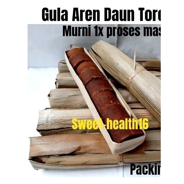 

Gula Aren Daun Toros Murni aren khas Cianjur 1kg GULA AREN ASLI TAMPA CAMPURAN