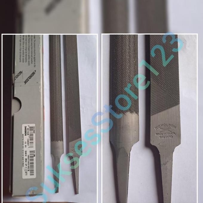 Nicholson Kikir Half Round/ Setengah Bulat 4" 6" 8" 10" 12" Asli Eropa