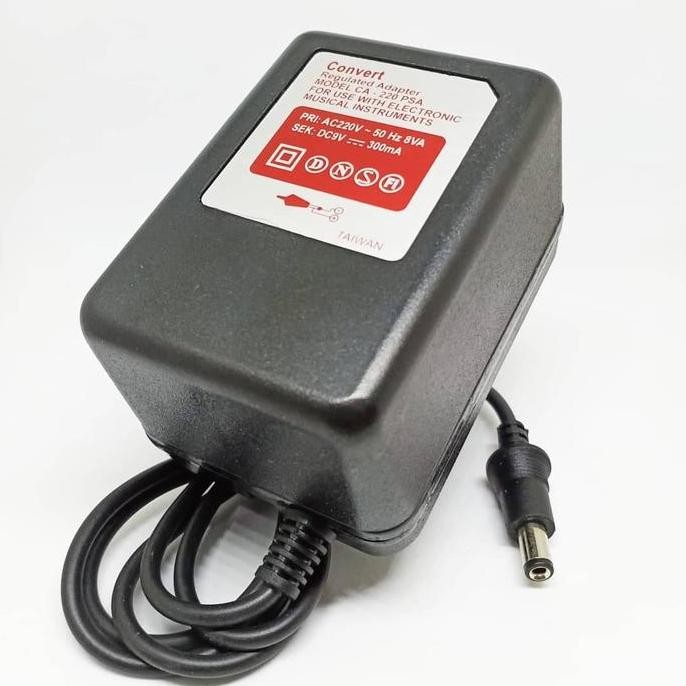 Regulated Adaptor CONVERT 9 Volt 300 mA Made In Taiwan For Effect TERBARU