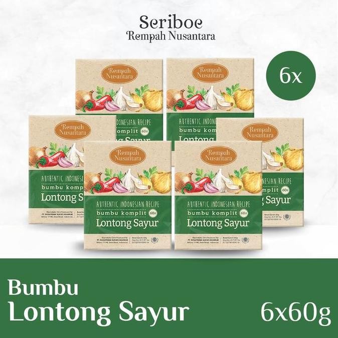 

Bumbu Lontong Sayur Seriboe Rempah Nusantara (50Gr X 6Pcs)