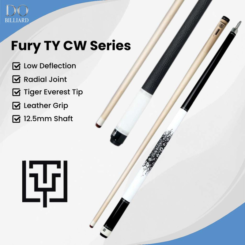 Stick Billiard FURY TY CW-3 CW-4 Low Deflection Shaft Cue Stick Billiard / Stick Fury TY CW-3 CW-4 D