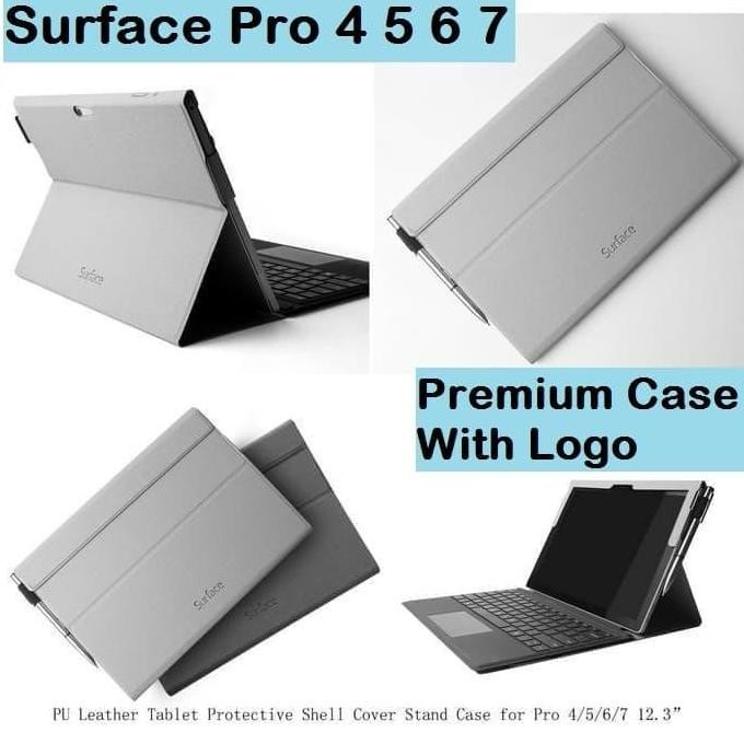Ready Microsoft SURFACE PRO 4 5 6 7 SMART Leather Flip Cover Case Casing