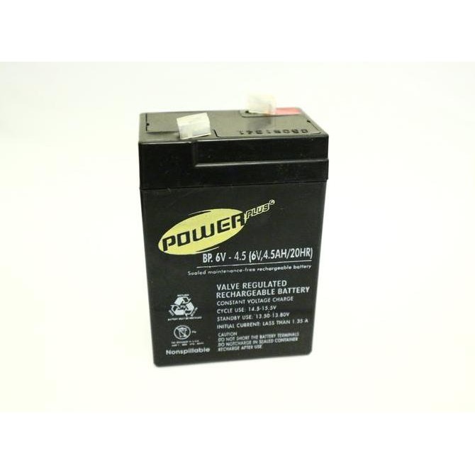 Aki Kering Emergency Lamp 6V-4,5Ah Powerplus(Battery Lampu Emergency)