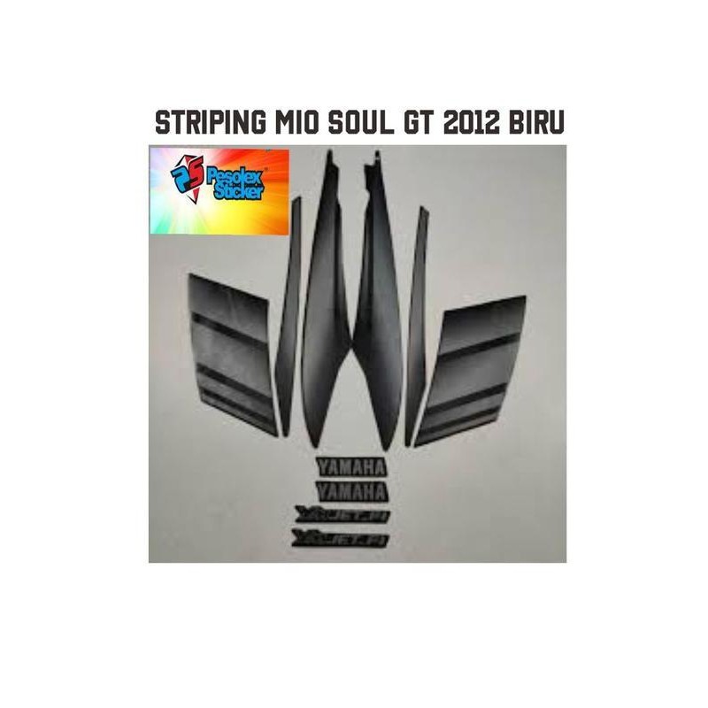 Ready  striping stiker lis body motor YAMAHA MIO SOUL GT TAHUN 2012