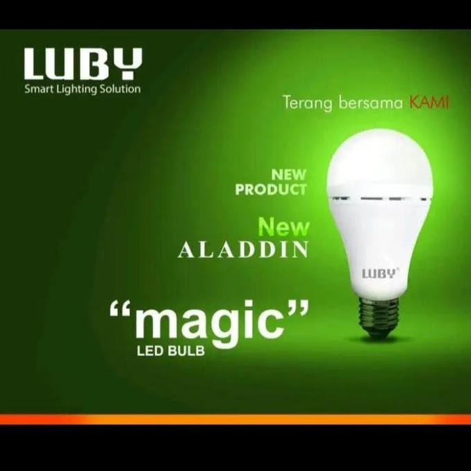 Luby Lampu Led Darurat 16 Watt / Emergency Lamp Ac Dc Aladdin Putih