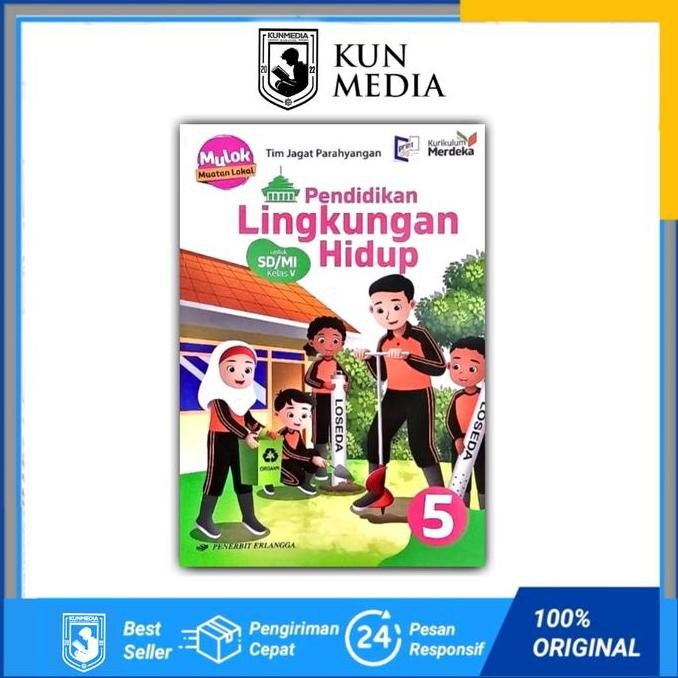 BUKU PLH kelas 5 (Pendidikan Lingkungan Hidup ) SD ERLANGGA kurikulum merdeka Redy 
