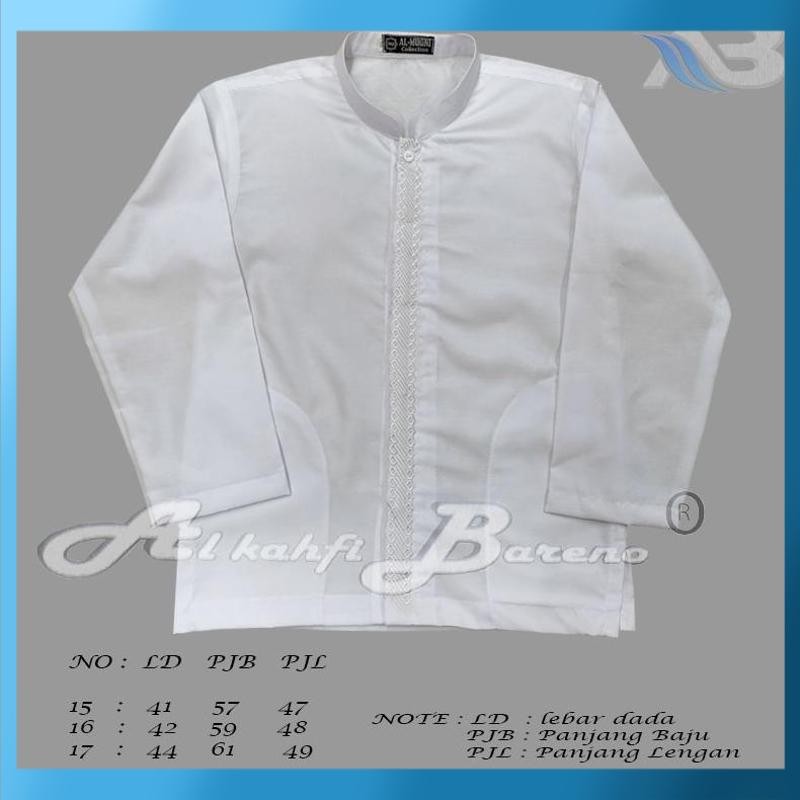 Cuci Gudang Baju Koko Anak Laki Laki Atasan Koko Sekolah Koko Al qadr/AB Al kahfi Bareno Katun ILN-4