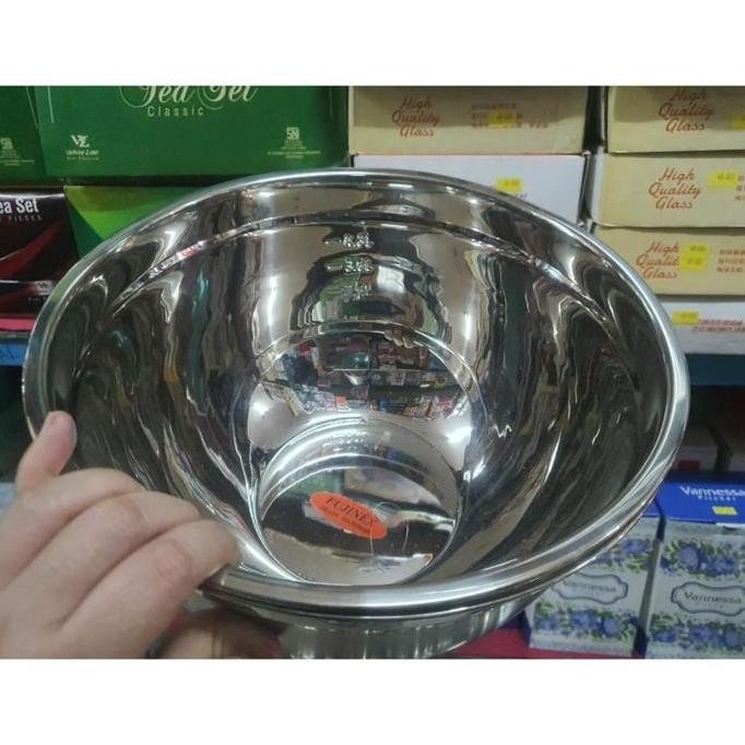 Fujinex Mixing Bowl Stainless 24 Cm Baskom Stainless Mangkok Mangkuk