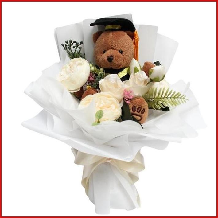 GRADUATION BOUQUET BUKET BONEKA WISUDA MAXWELL FLOWERS