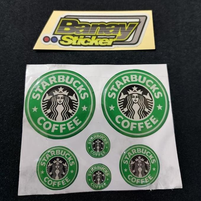 

Ready !!! STICKER EMBLEM STARBUCKS SET TIMBUL 3D