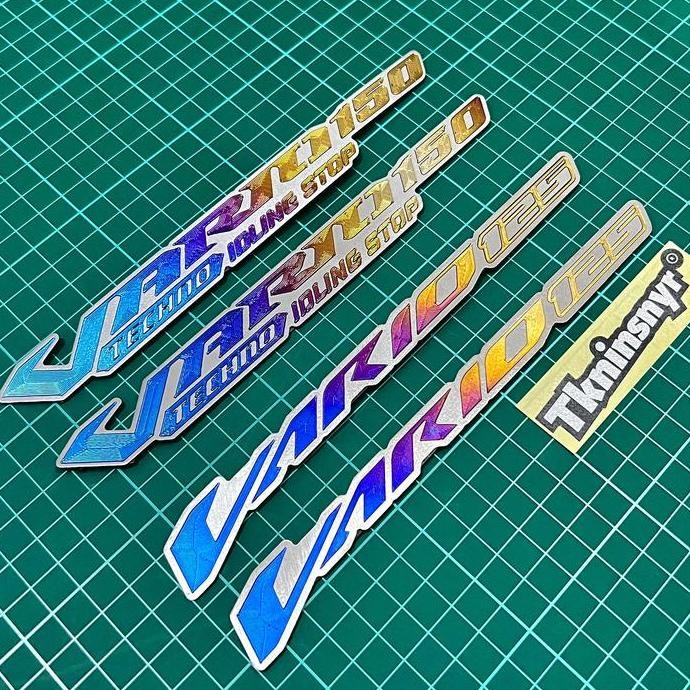 Ready  Emblem Titanium Vario 125/150 Sepasang Idling Stop Vietnam