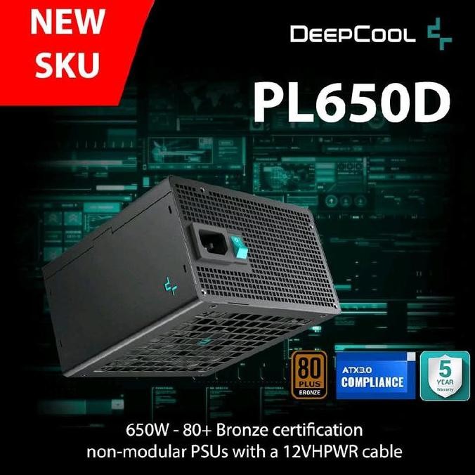 PSU DEEPCOOL PL650D 80Plus Bronze - 650W