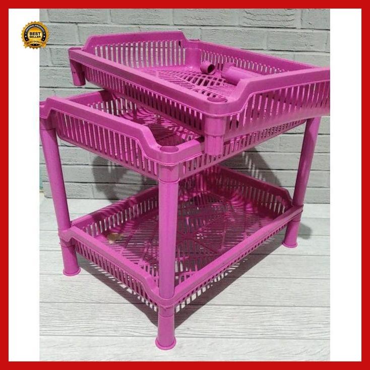 [Cod] Sale Rak Piring Plastik Murah / Rak Display Jajanan / Rak Bumbu / Serbaguna Bestseller