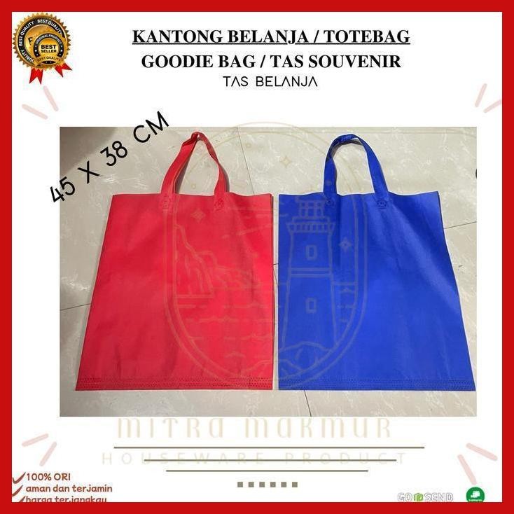 

Best - Sale!! Tas Belanja / Goodie Bag / Tas Spunbond / Tote Bag 45 X 38 Cm Gas