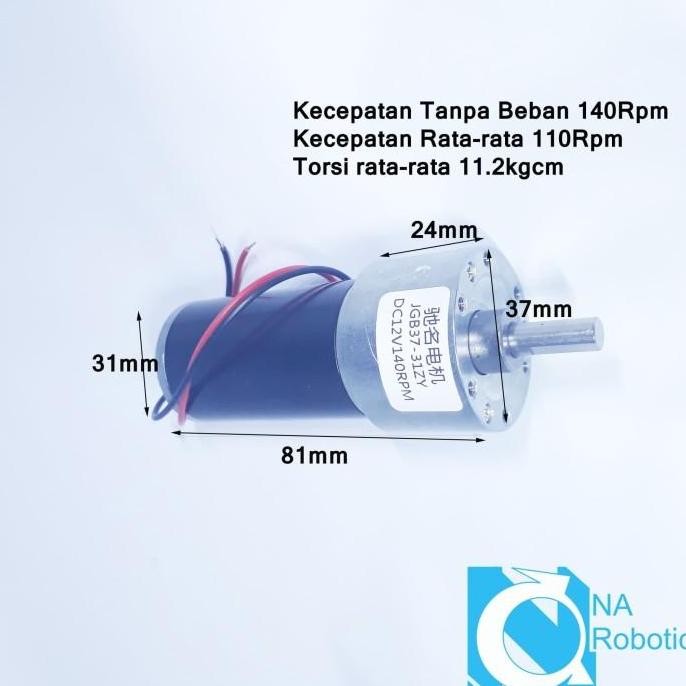 Motor DC 140RPM 37GB31ZY 140