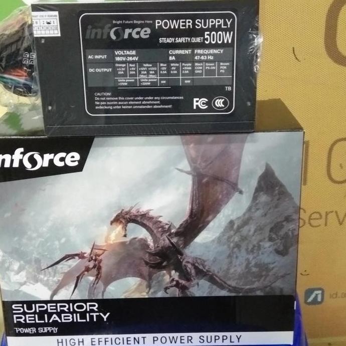 power supply pc/komputer desktop 500w inforce