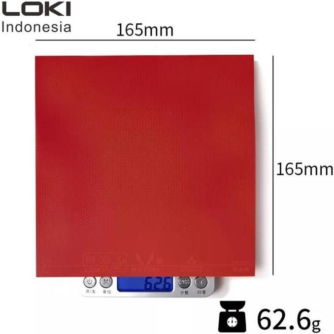LOKI RXTON 3 MAX Rubber Pingpong - Table Tennis - Red