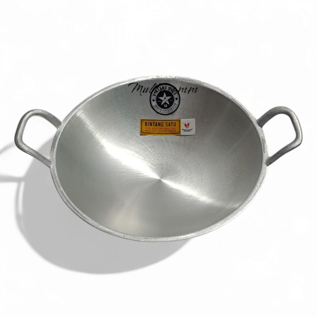 Bisa Cod Wajan Penggorengan Kuali Alumunium Jawa Tebal Ceper Kecil ||