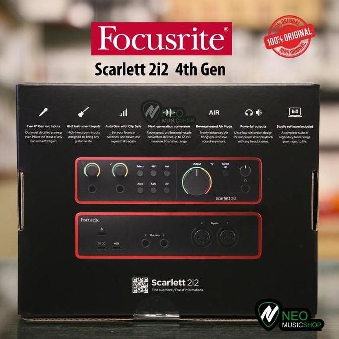 Focusrite Scarlett 2I2 4Th Gen Soundcard