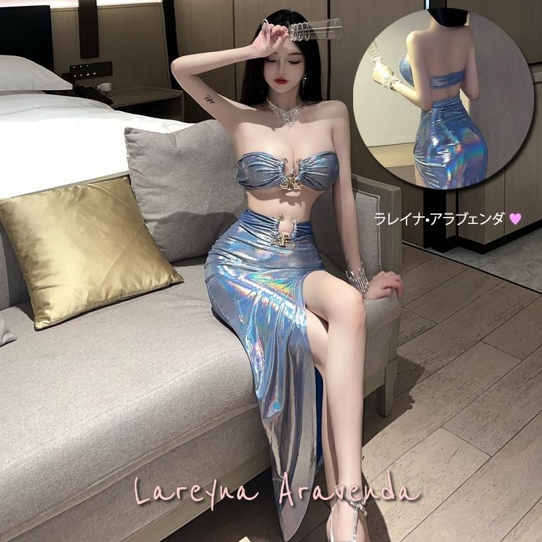 Set Lingerie Hot Kostum Gaun Pesta Mermaid Kilap LG677 kesayangan69