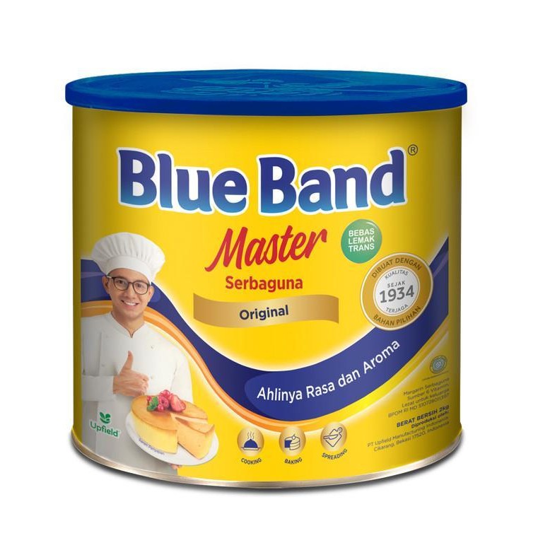 

Blue Band Master Original Margarine Tin 2Kg Original Dan Terpercaya