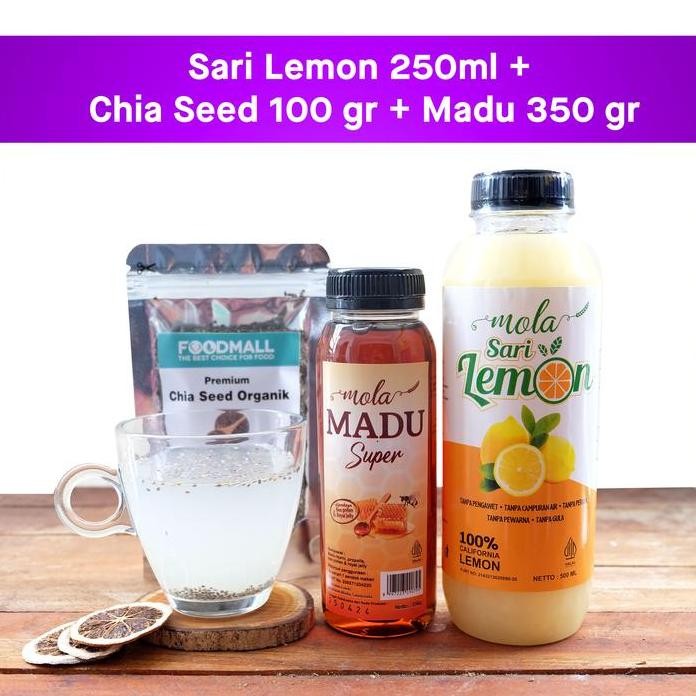 

Recomended Paket Diet Langsing Sari Lemon + Chia Seed 100Gr + Madu 350Gr