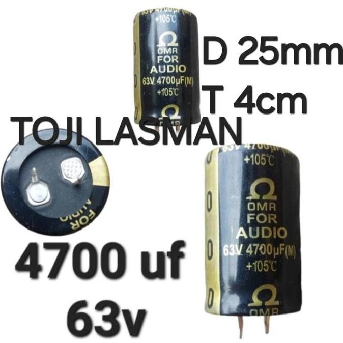 ( 4700 63V ) ELKO ELCO 4700UF 4.700 4700 UF MIKRO 63 V VOLT