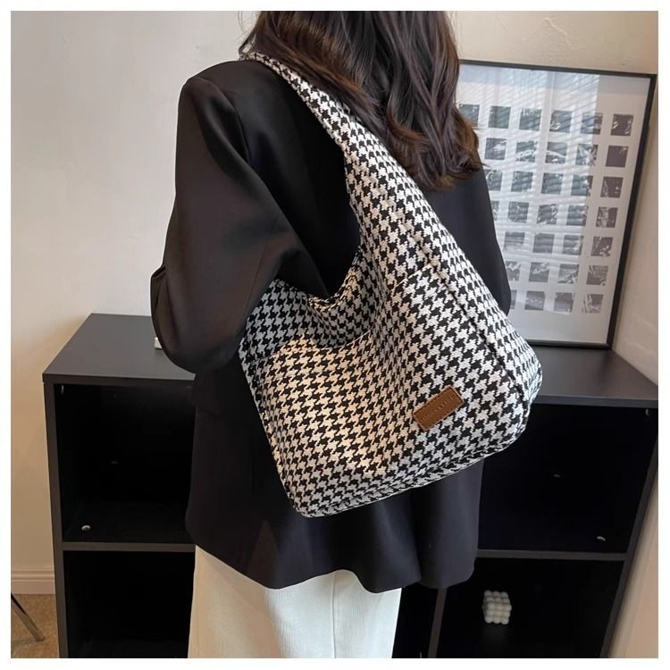 Fashion Houndstooth Tote Bag