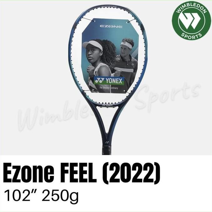Promo Raket Tenis Yonex EZONE FEEL 2022 / Raket YONEX EZONE Feel Sky Blue COD