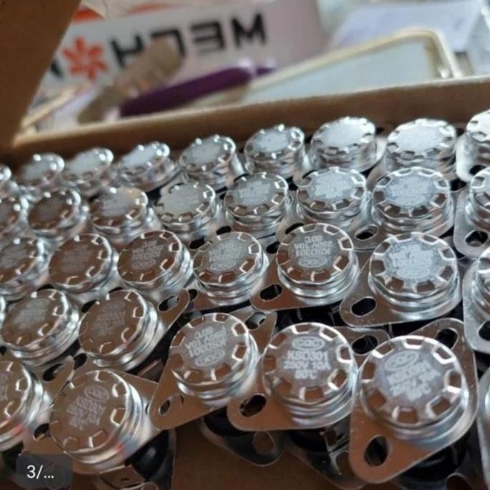 THERMOSTAT BIMETAL KSD301 KSD302 KSD 301 302 10A 250V NC OTOMATIS SUHU