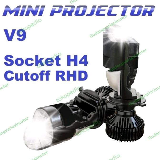 Promo lampu led vinyx h4  v9 mini projie super terang COD