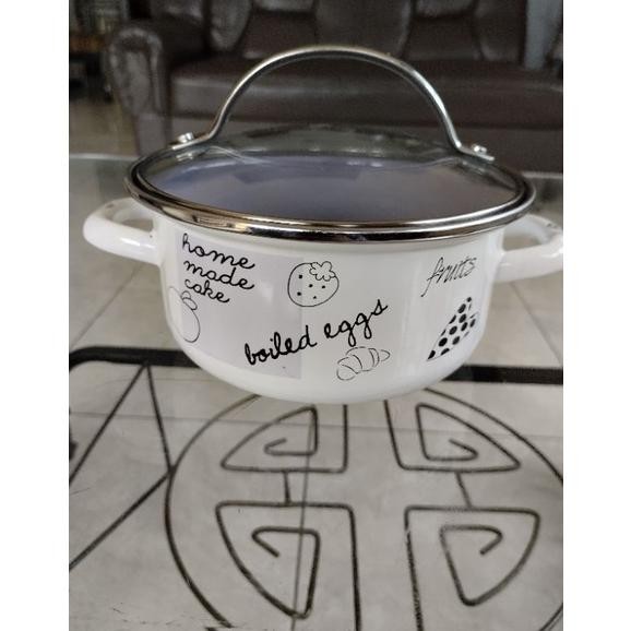 OFFER DISCOUNT Panci Enamel 16 Cm / Panci Chefina Ungu / Panci Ungu