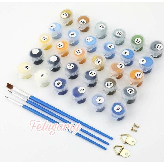 

Paint by Number Lukisan Minyak Kota Tepi Danau (Tanpa Bingkai) murah