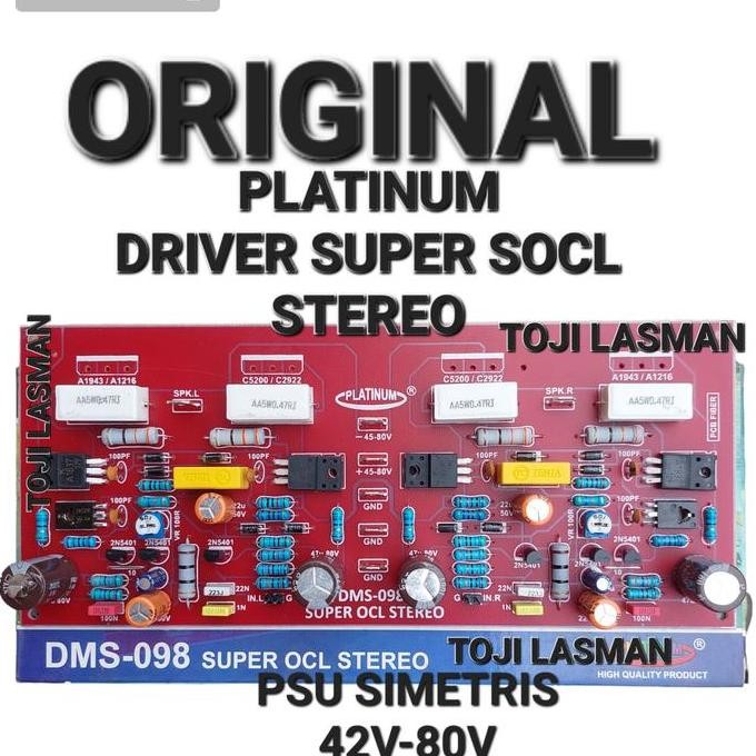 MODUL KIT PCB S OCL SOCL SUPER OCL STEREO DMS098 DMS 098 TEFT SOCL 054 056 AUDIO SOUND SISTEM AMPLI 
