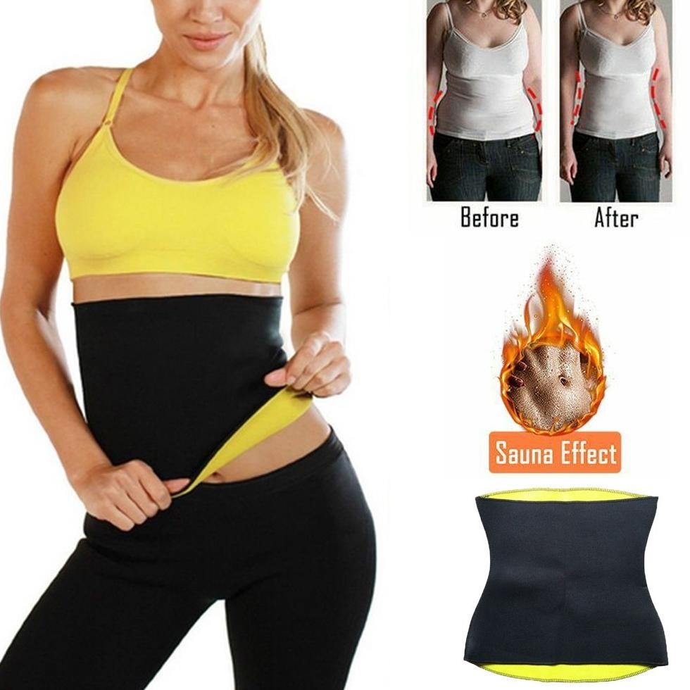 Best Seller | Termurah Korset Olahraga Pria Wanita Stagen Pelangsing Pengecil Perut Buncit Pembakar 