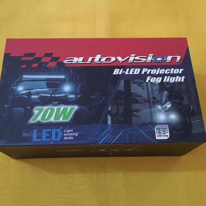 Promo Led Mini Projie 3 Mata Autovision Biled Projector Autovision Borneo TL COD