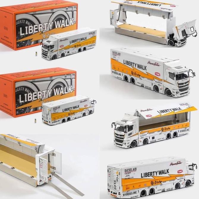 GCD KS-073-300 Liberty Walk LB-Trucks Mitsubishi Fuso Super Great Transporter Sphere White