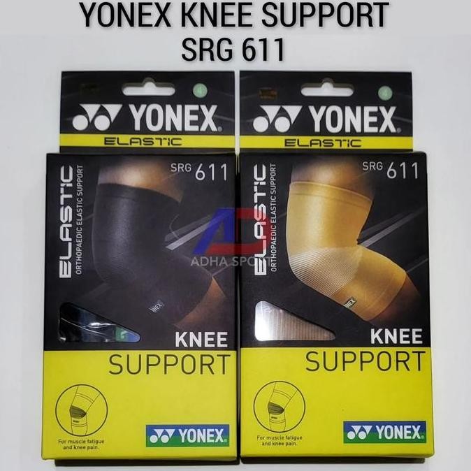 TERMURAH - Yonex Knee Support SRG 611 Elastic Deker Lutut Siku Badminton Original Bulutangkis